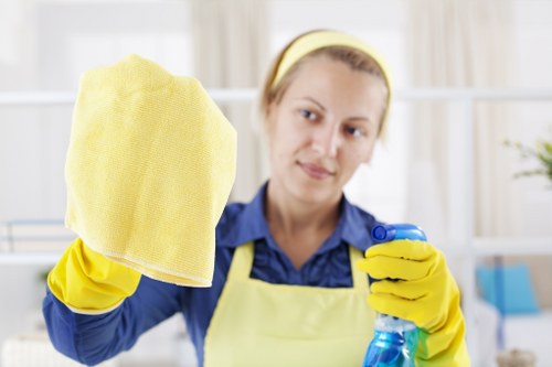 Local cleaning specialist treating a sofa stain in Wandsworth