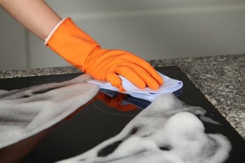Local cleaning team preparing a Wandsworth flat for a deep one-off clean
