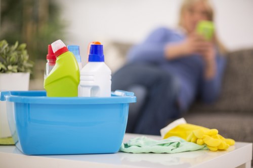 Emergency-ready carpet cleaning team following safety policy